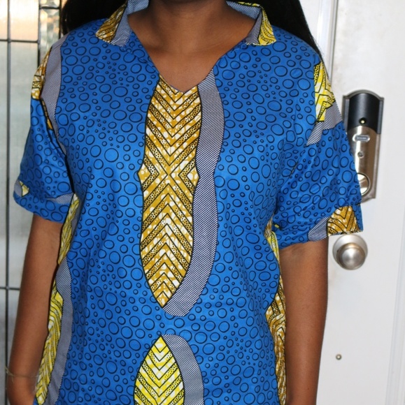 Ankara Tops/Blouse Dashiki - Picture 4 of 5
